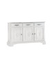 MOBILI 2G - Madia Credenza shabby chic 3 ante in legno arte povera 163x49x98 vista frontale