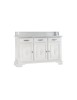 MOBILI 2G - Madia Credenza shabby chic 3 ante in legno arte povera 163x49x98 vista frontale