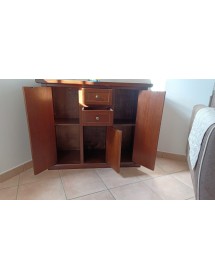 Madia Credenza 3 porte 2 cassetti tinta noce 100 X 39 X 85 (392)