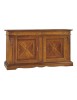 MOBILI 2G - MADIA CREDENZA 2 PORTE IN LEGNO ARTE POVERA TINTA BASSANO L.213 P.55 H.115