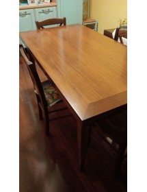 MOBILI 2G - TAVOLO IN LEGNO CON ALLUNGHE 160 X 85 NOCE BASSANO