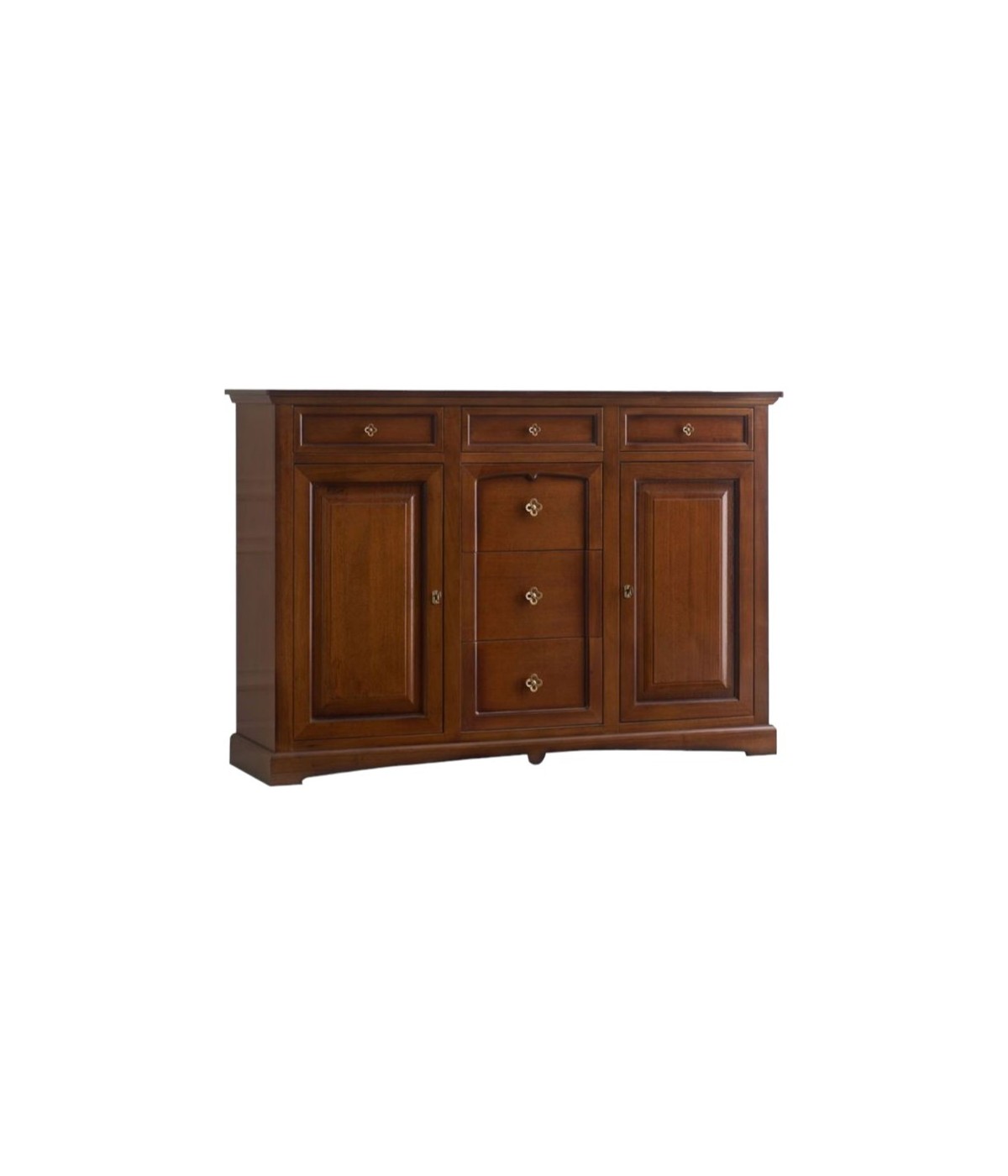 MOBILI 2G - CREDENZONE IN LEGNO 2 PORTE 6 CASSETTI MISURA L.170 P.46 H.116 VISTA FRONTALE