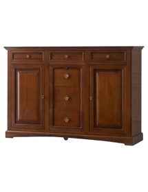 MOBILI 2G - CREDENZONE IN LEGNO 2 PORTE 6 CASSETTI MISURA L.170 P.46 H.116 VISTA FRONTALE