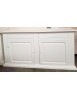 MOBILI 2G - Credenza madia 2 porte legno shabby bianco 177x48x110 VISTA FRONTALE