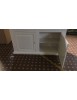 MOBILI 2G - Credenza madia 2 porte legno shabby bianco 177x48x110 VISTA FRONTALE