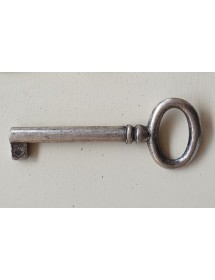 MOBILI 2G - Credenza madia 2 porte legno shabby bianco 177x48x110 vista chiave