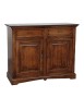 MOBILI 2G - Credenza classica 2 ante Legno tinta bassano 117X46X96 vista frontale