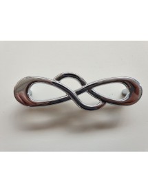 MOBILI 2G - Madia Credenza in legno 2 porte shabby bianca 105x50x100 VISTA FRONTALE MANIGLIA