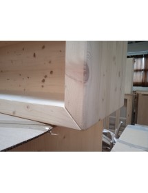 PORTA TV INDUSTRIAL CORTINA IN LEGNO MASSELLO DI ABETE 140X45X60