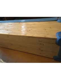 PORTA TV INDUSTRIAL CORTINA IN LEGNO MASSELLO DI ABETE 140X45X60