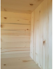 PORTA TV INDUSTRIAL CORTINA IN LEGNO MASSELLO DI ABETE 140X45X60