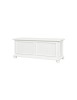 MOBILI 2G - Cassapanca in legno bianco anticato shabby 100X42X50 VISTA FRONTALE