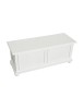MOBILI 2G - Cassapanca in legno bianco anticato shabby 100X42X50 VISTA FRONTALE