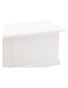 MOBILI 2G - Cassapanca in legno bianco shabby 120X42X50 vista frontale