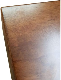 MOBILI 2G - TAVOLO NOCE GAMBA TORNITA 90X90 ALLUNGABILE A LIBRO VISTA FRONTALE