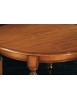 MOBILI 2G - Tavolo rotondo classico allungabile tornito legno bassano 100x100x80 vista frontale