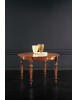 MOBILI 2G - Tavolo rotondo classico allungabile tornito legno bassano 120x120x80 vista frontale