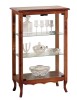 MOBILI 2G - Vetrina 2 ante vetro classica in Legno tinta noce 60X35X100 VISTA FRONTALE