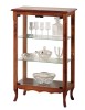 MOBILI 2G - Vetrina 2 ante vetro classica in Legno tinta noce 60X35X100 VISTA FRONTALE