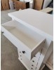 MOBILI 2G - Cassettiera 7 cassetti in legno shabby bianco 68x40X125 vista frontale