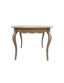 MOBILI 2G - Tavolo ovale Allungabile In Legno grezzo 160x110x78 VISTA FRONTALE