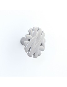 MOBILI 2G - Gruppo 1 Cassettiera 2 Comodini legno Shabby Bianco  vista frontale pomolo