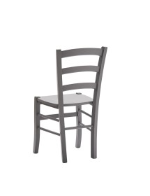 SET 2 SEDIE SHABBY IN LEGNO LACCATO GRIGIO SEDUTA LEGNO