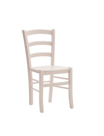 MOBILI 2G - SET 2 SEDIE SHABBY IN LEGNO LACCATO ROSA CIPRIA SEDUTA LEGNO VISTA FRONTALE