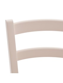 MOBILI 2G - SET 2 SEDIE SHABBY IN LEGNO LACCATO ROSA CIPRIA SEDUTA LEGNO VISTA FRONTALE