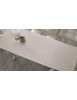 MOBILI 2G - Soggiorno completo in legno shabby bianco anticato argento vista frontale