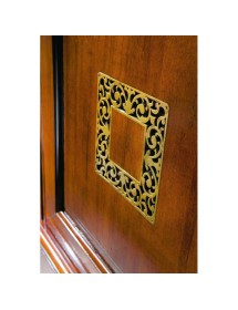 MOBILI 2G - Soggiorno completo classico in legno noce bassano oro vista frontale