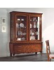 MOBILI 2G - Soggiorno completo sagomato in legno classico noce bassano VISTA FRONTALE