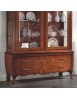 MOBILI 2G - Soggiorno completo sagomato in legno classico noce bassano VISTA FRONTALE