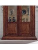 MOBILI 2G - Soggiorno completo classico intagliato legno noce bassano vista frontale vetrina