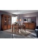 MOBILI 2G - Soggiorno completo classico intagliato legno noce bassano vista frontale
