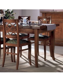 MOBILI 2G - Soggiorno completo classico intagliato legno noce bassano vista frontale