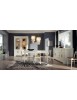 MOBILI 2G - Soggiorno completo classico intagliato legno shabby chic bianco VISTA FRONTALE