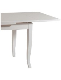 MOBILI 2G - Soggiorno classico legno shabby chic bianco opaco vista frontale