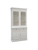 MOBILI 2G - Soggiorno classico legno shabby chic bianco opaco vista frontale