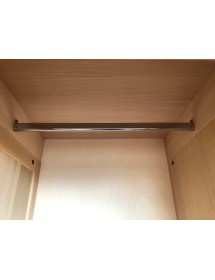 MOBILI 2G - Armadio 4 porte classico barocco Legno grezzo 225x73x230 vista frontale