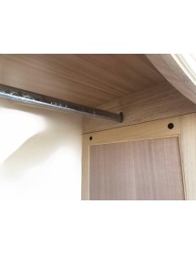 MOBILI 2G - Armadio 2 porte classico barocco Legno grezzo 114x63x214 vista frontale