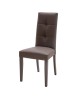 MOBILI 2G - SET 2 Sedie in ecopelle tortora con bottoni