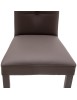 MOBILI 2G - SET 2 Sedie in ecopelle tortora con bottoni