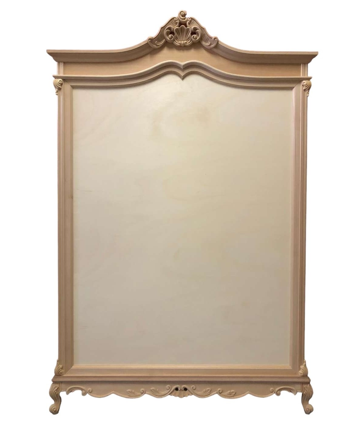 MOBILI 2G - Specchio da terra classico barocco Legno grezzo 151x9x230 vista frontale