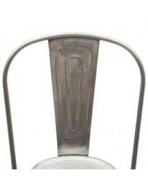 MOBILI 2G - Set 6 sedie moderne metallo colore specchiato 45x50x85 vista schienale