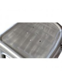 MOBILI 2G - Set 6 sedie moderne metallo colore specchiato 45x50x85 vista seduta