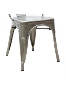 MOBILI 2G - Set 6 sedie moderne metallo colore specchiato 45x50x85 vista gambe