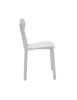 MOBILI 2G - SET 4 sedie in polipropilene bianco misure l.42 h.70 p.50 HS.46 VISTA LATERALE