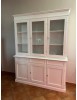 MOBILI 2G - Soggiorno classico legno shabby chic bianco opaco vista frontale