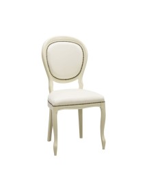 MOBILI 2G - Soggiorno classico legno shabby chic bianco opaco vista frontale